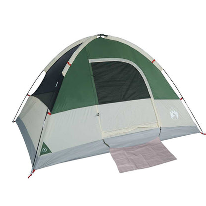vidaXL Camping Tent Dome 3-Person Green Waterproof - 43672