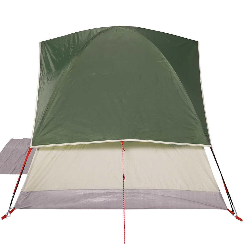 vidaXL Camping Tent Dome 3-Person Green Waterproof - 43672