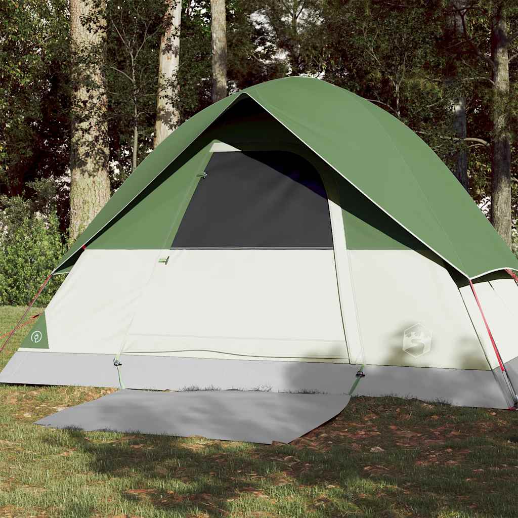 vidaXL Camping Tent Dome 3-Person Green Waterproof - 43672