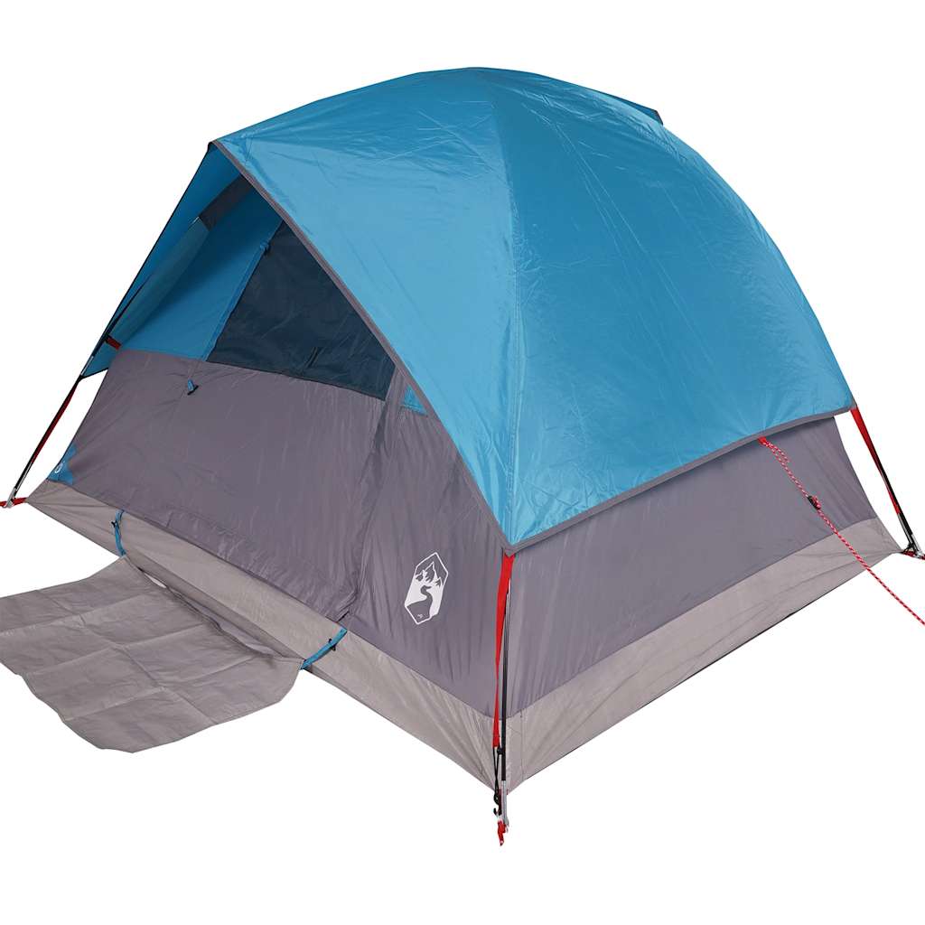 vidaXL Camping Tent Dome 3-Person Blue Waterproof - 43676