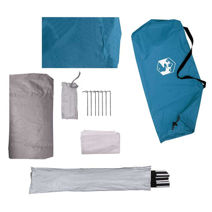 vidaXL Camping Tent Dome 3-Person Blue Waterproof - 43676