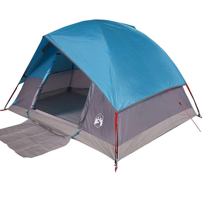 vidaXL Camping Tent Dome 3-Person Blue Waterproof - 43676