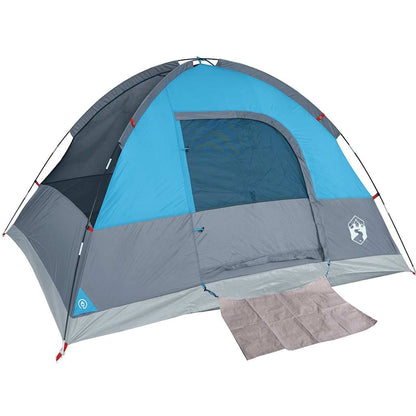 vidaXL Camping Tent Dome 3-Person Blue Waterproof - 43676