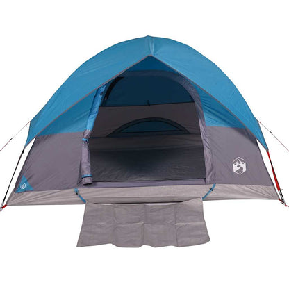 vidaXL Camping Tent Dome 3-Person Blue Waterproof - 43676