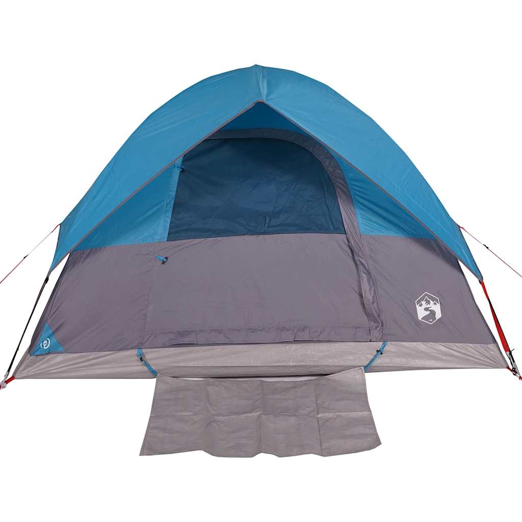 vidaXL Camping Tent Dome 3-Person Blue Waterproof - 43676