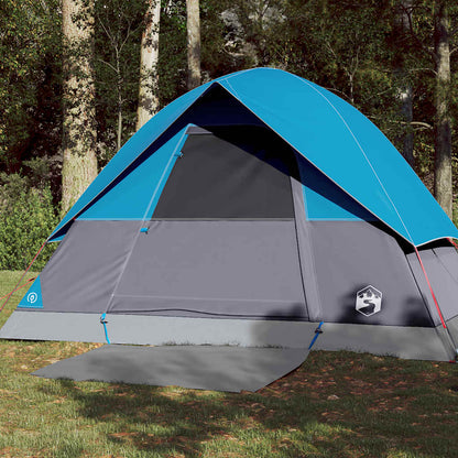 vidaXL Camping Tent Dome 3-Person Blue Waterproof - 43676
