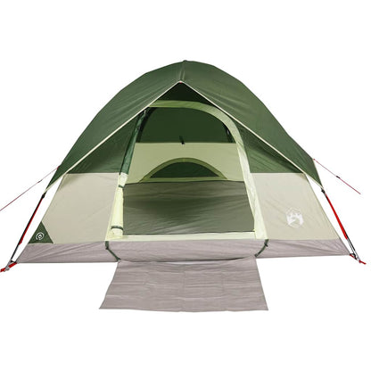 vidaXL Camping Tent Dome 4-Person Green Waterproof - 43697