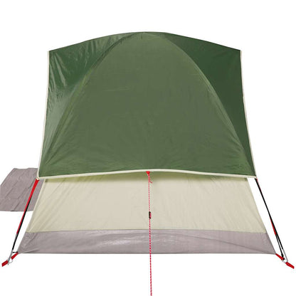 vidaXL Camping Tent Dome 4-Person Green Waterproof - 43697