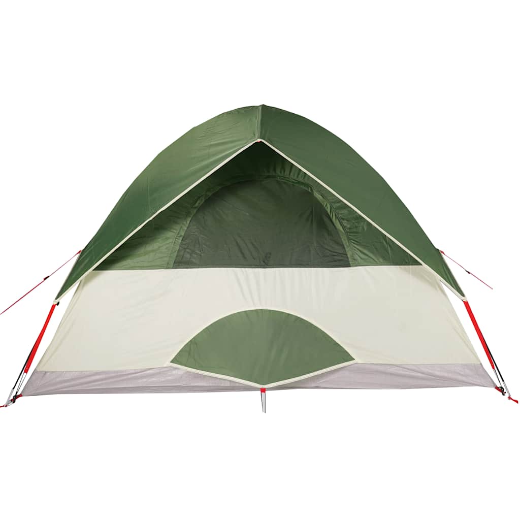 vidaXL Camping Tent Dome 4-Person Green Waterproof - 43697