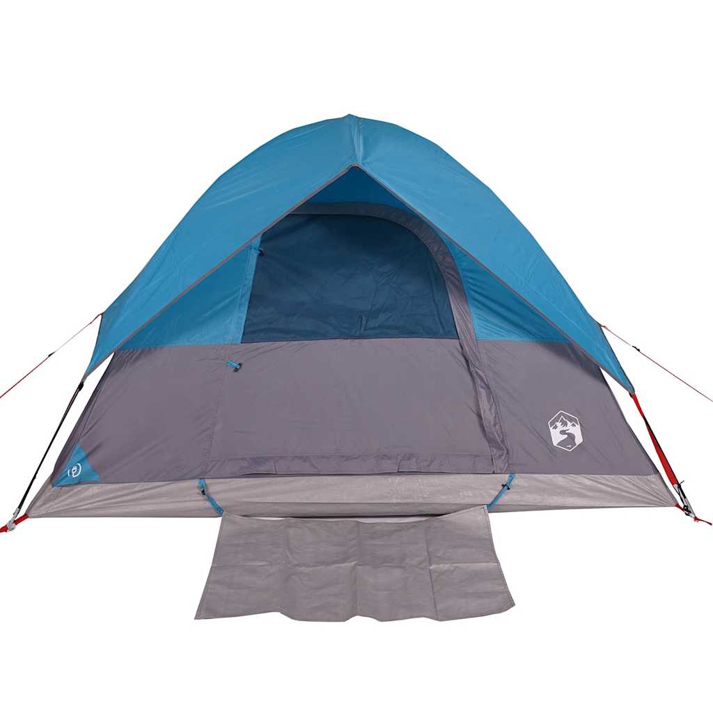 vidaXL Camping Tent Dome 4-Person Blue Waterproof - 43706