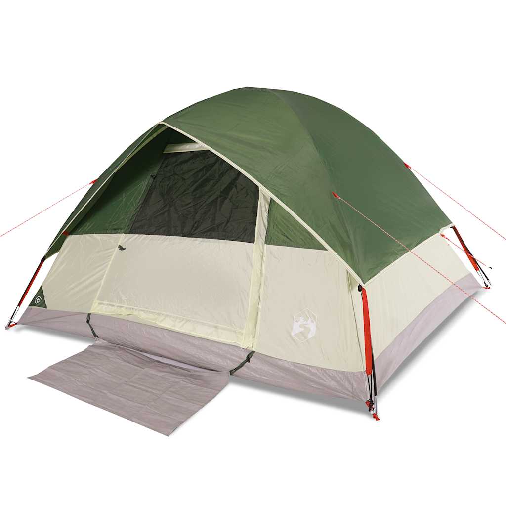 vidaXL Family Tent Dome 6-Person Green Waterproof - 43721