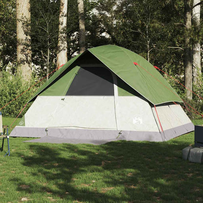 vidaXL Family Tent Dome 6-Person Green Waterproof - 43721