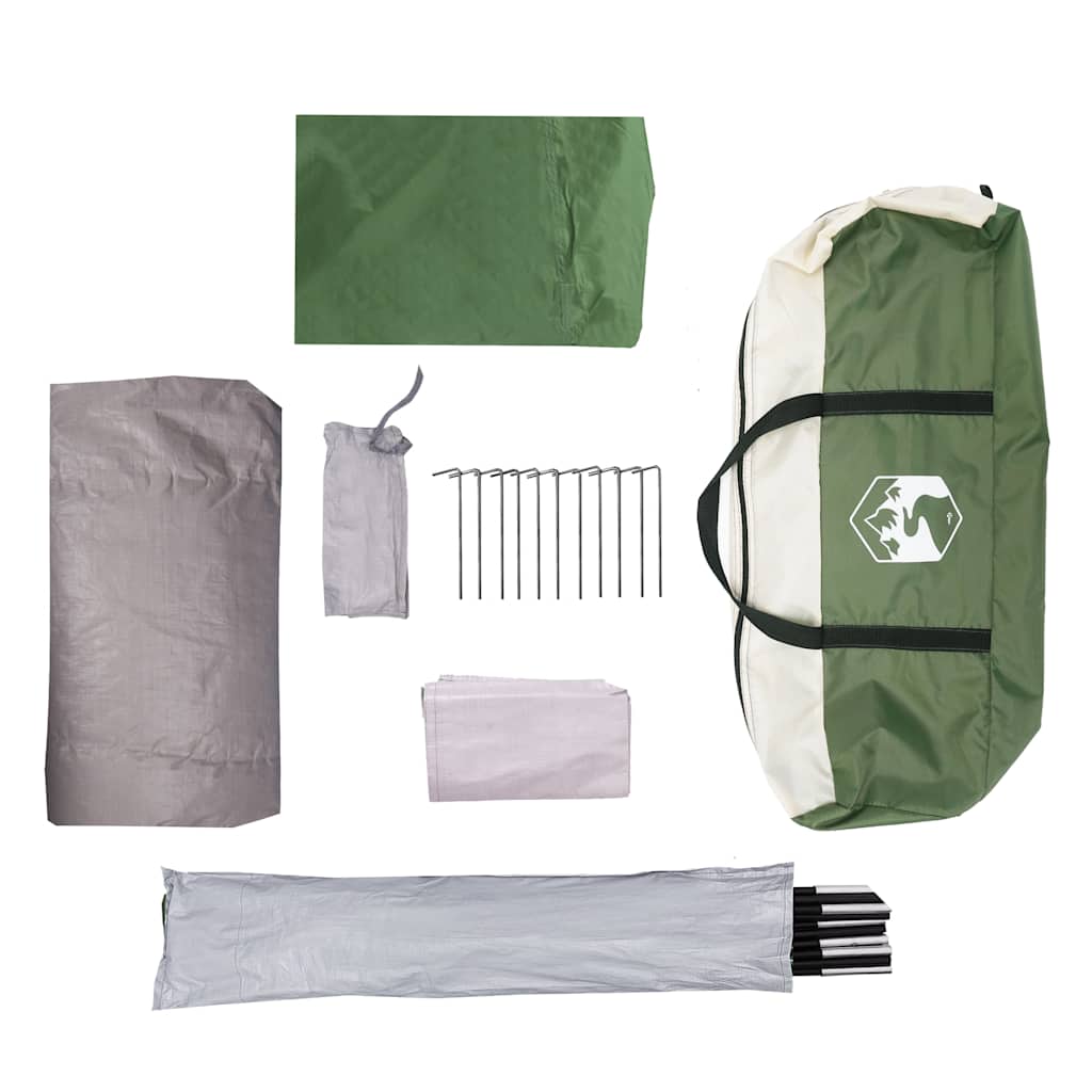 vidaXL Family Tent Dome 6-Person Green Waterproof - 43721