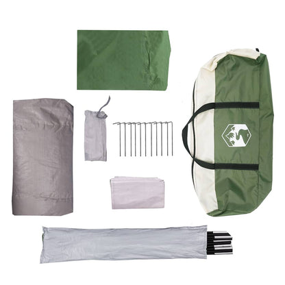 vidaXL Family Tent Dome 6-Person Green Waterproof - 43721