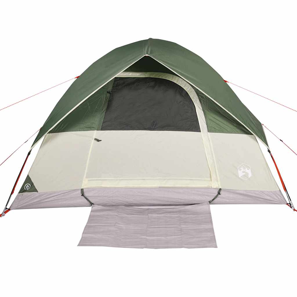 vidaXL Family Tent Dome 6-Person Green Waterproof - 43721