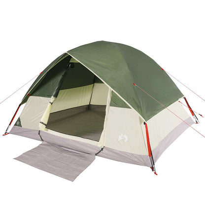 vidaXL Family Tent Dome 6-Person Green Waterproof - 43721
