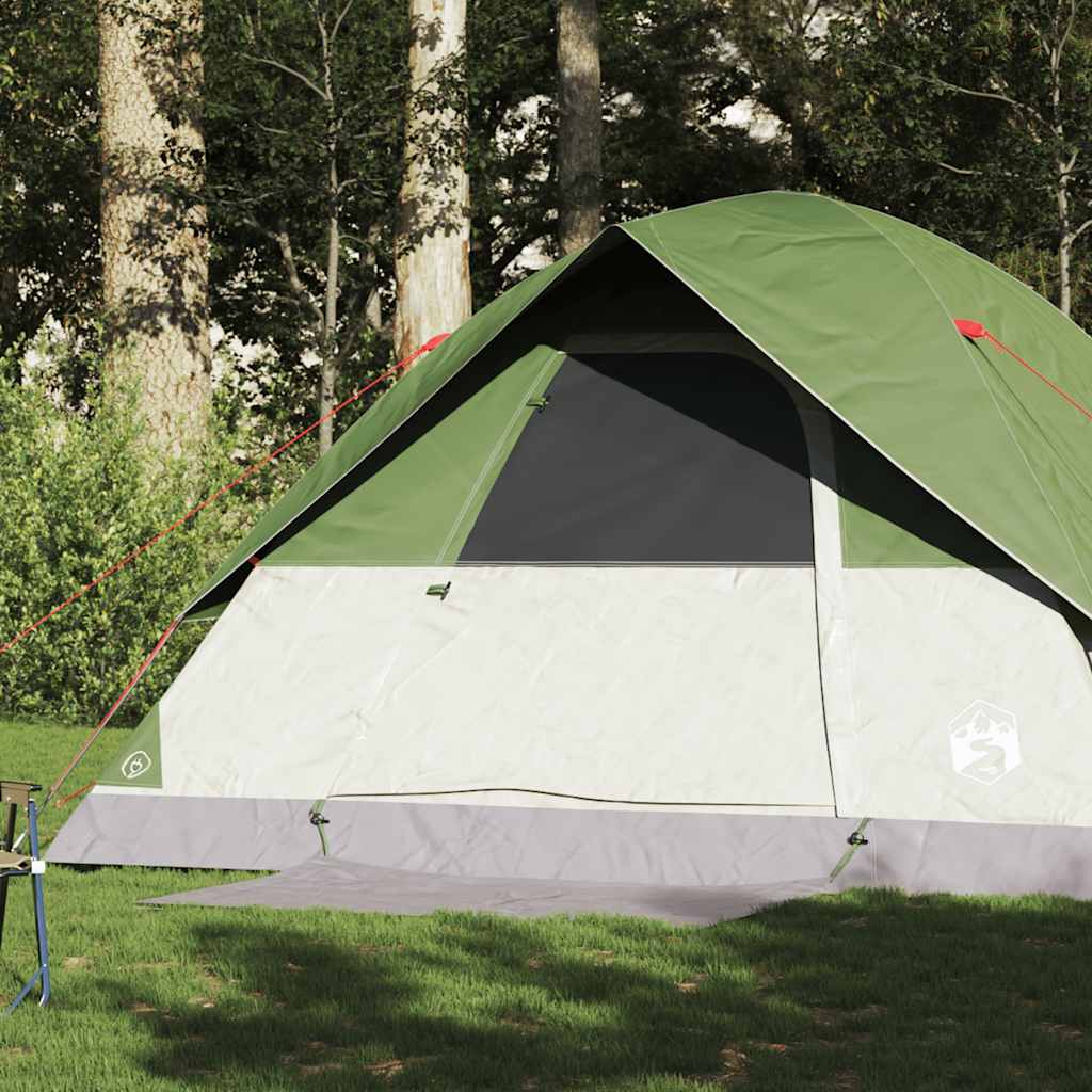 vidaXL Family Tent Dome 6-Person Green Waterproof - 43721