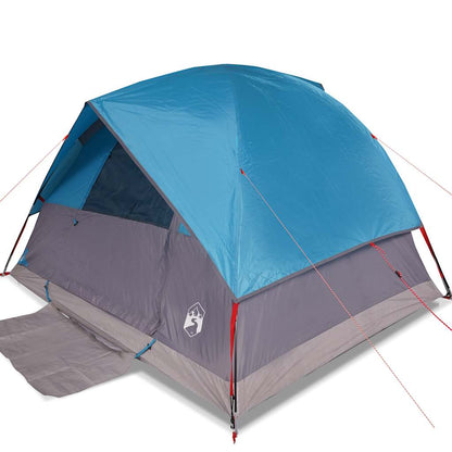 vidaXL Family Tent Dome 6-Person Blue Waterproof - 43732