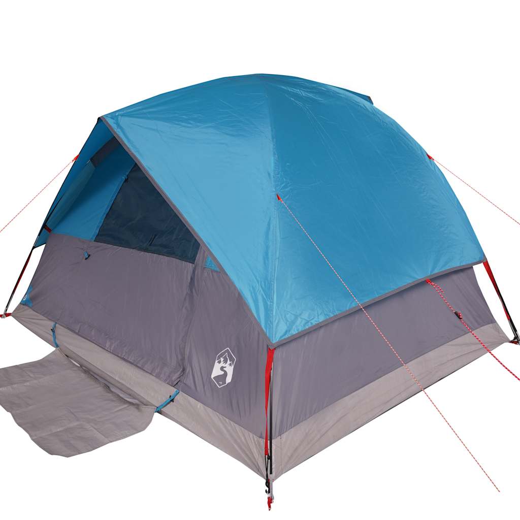 vidaXL Family Tent Dome 6-Person Blue Waterproof - 43732
