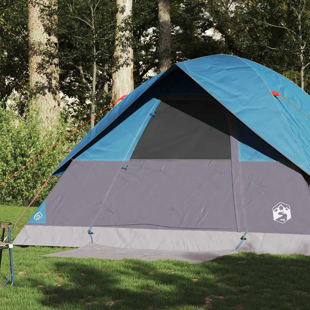vidaXL Family Tent Dome 6-Person Blue Waterproof - 43732
