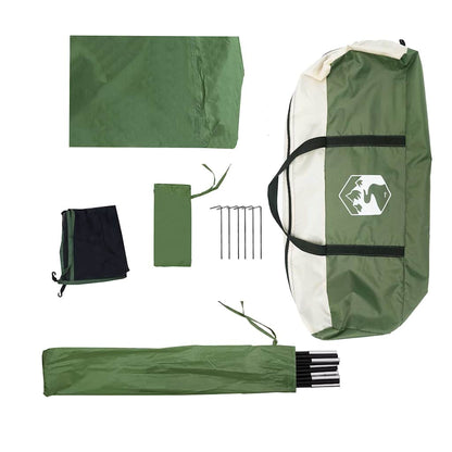 vidaXL Family Tent Tipi 7-Person Green Waterproof
