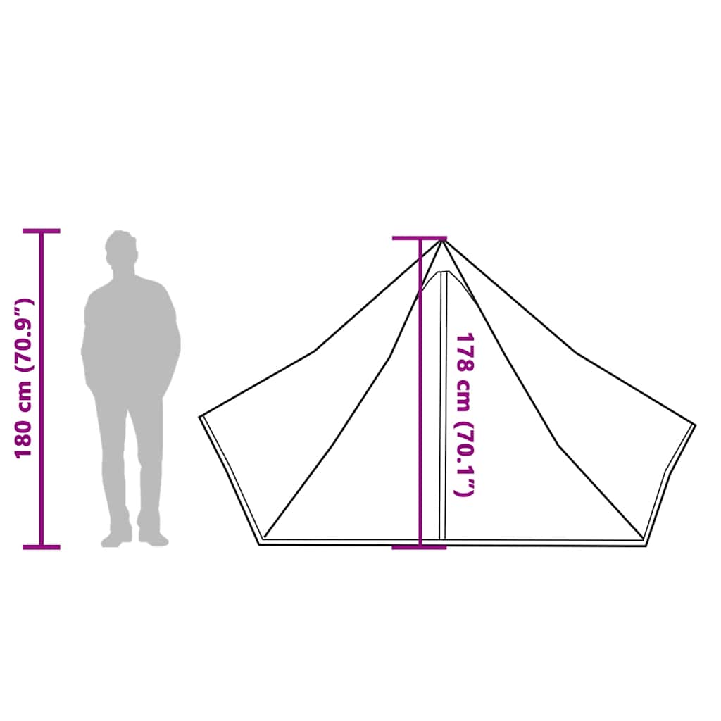 vidaXL Family Tent Tipi 7-Person Blue Waterproof