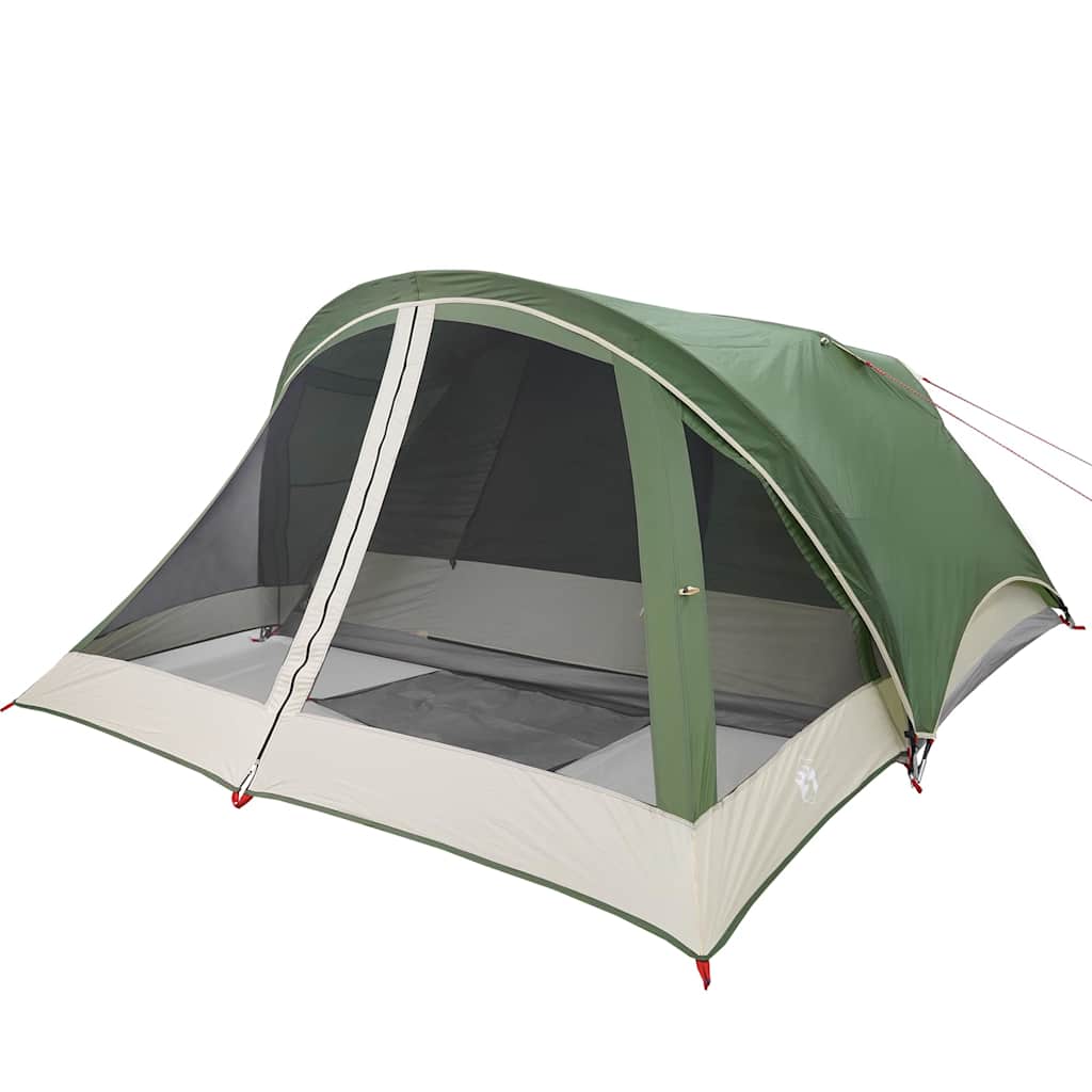 vidaXL Camping Tent Cabin 4-Person Green Waterproof - 43775