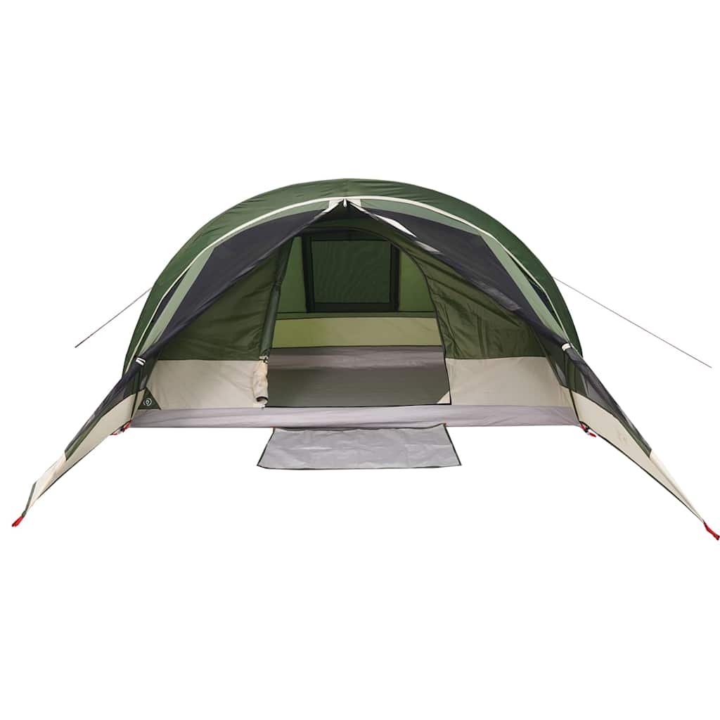 vidaXL Camping Tent Cabin 4-Person Green Waterproof - 43775