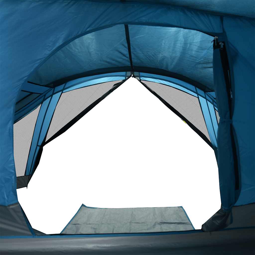vidaXL Camping Tent Cabin 4-Person Blue Waterproof - 43776