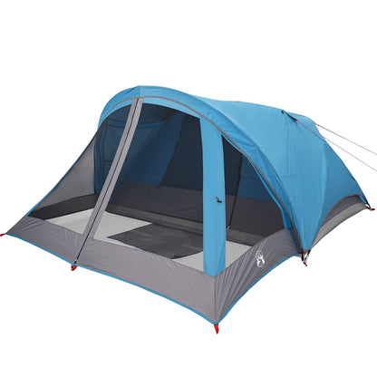vidaXL Camping Tent Cabin 4-Person Blue Waterproof - 43776