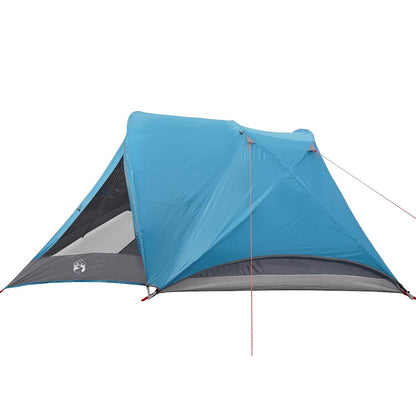 vidaXL Camping Tent Cabin 4-Person Blue Waterproof - 43776