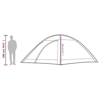 vidaXL Camping Tent 8-Person Blue Waterproof