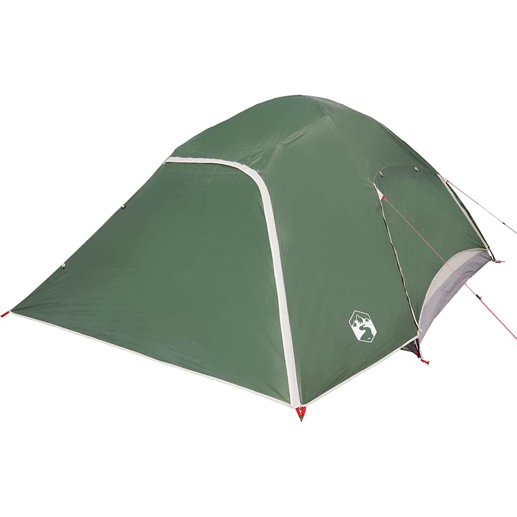 vidaXL Camping Tent Dome 4-Person Green Waterproof - 43803