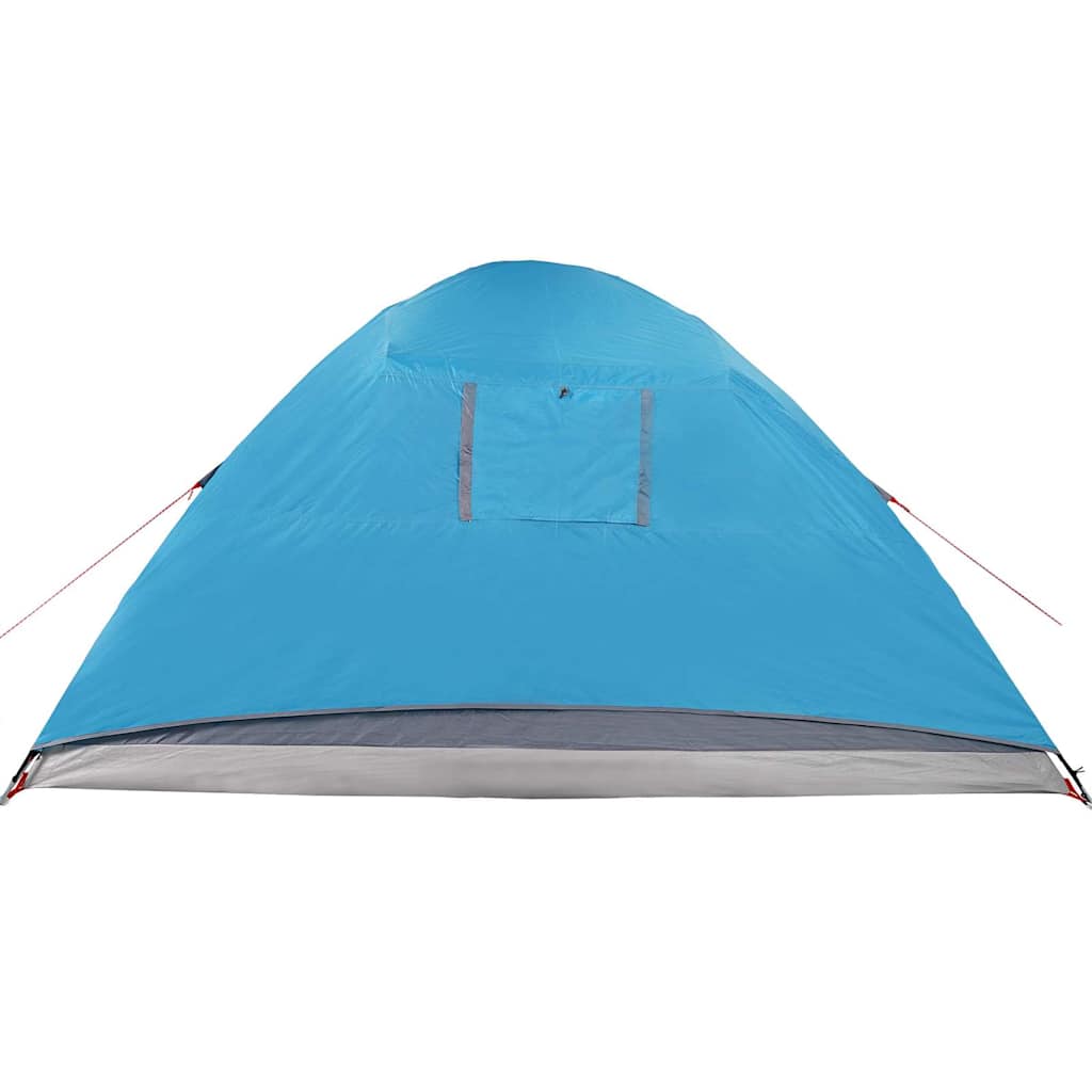 vidaXL Camping Tent Dome 4-Person Blue Waterproof - 43816