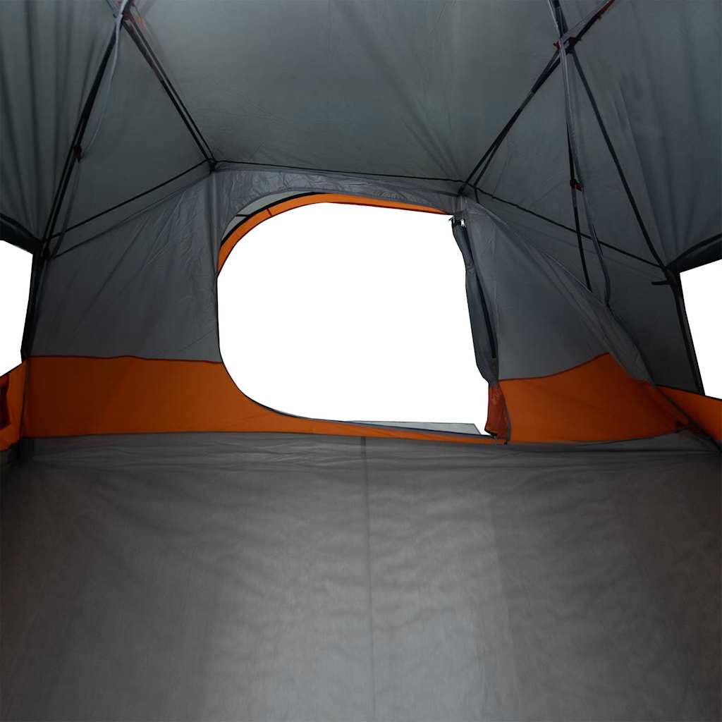 vidaXL Camping Tent Dome 4-Person Grey Waterproof