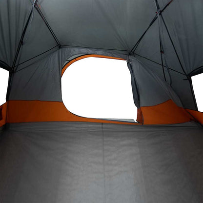 vidaXL Camping Tent Dome 4-Person Grey Waterproof