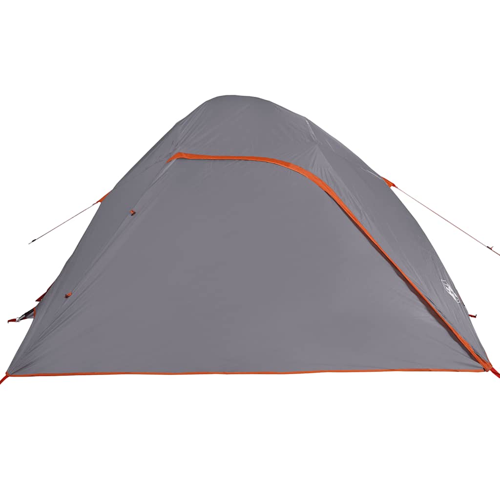 vidaXL Camping Tent Dome 4-Person Grey Waterproof