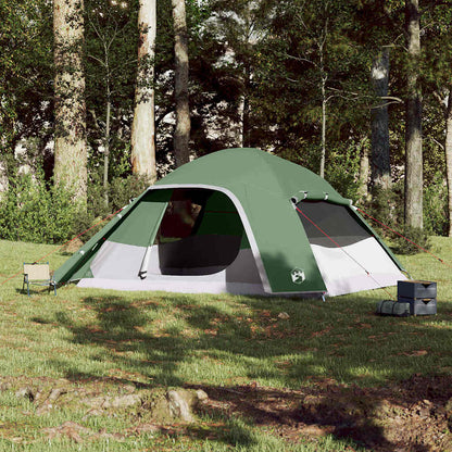 vidaXL Family Tent Dome 6-Person Green Waterproof - 43833
