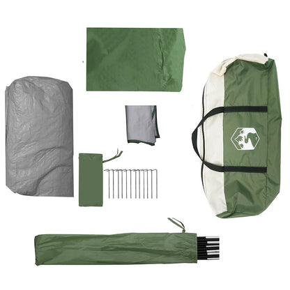vidaXL Family Tent Dome 6-Person Green Waterproof - 43833