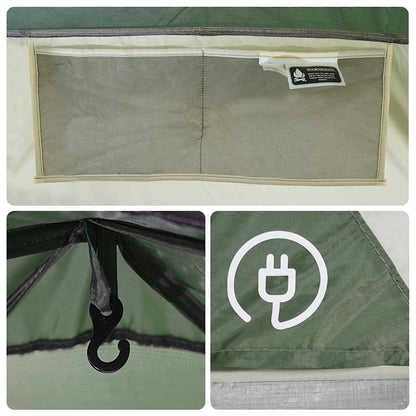 vidaXL Family Tent Dome 6-Person Green Waterproof - 43833