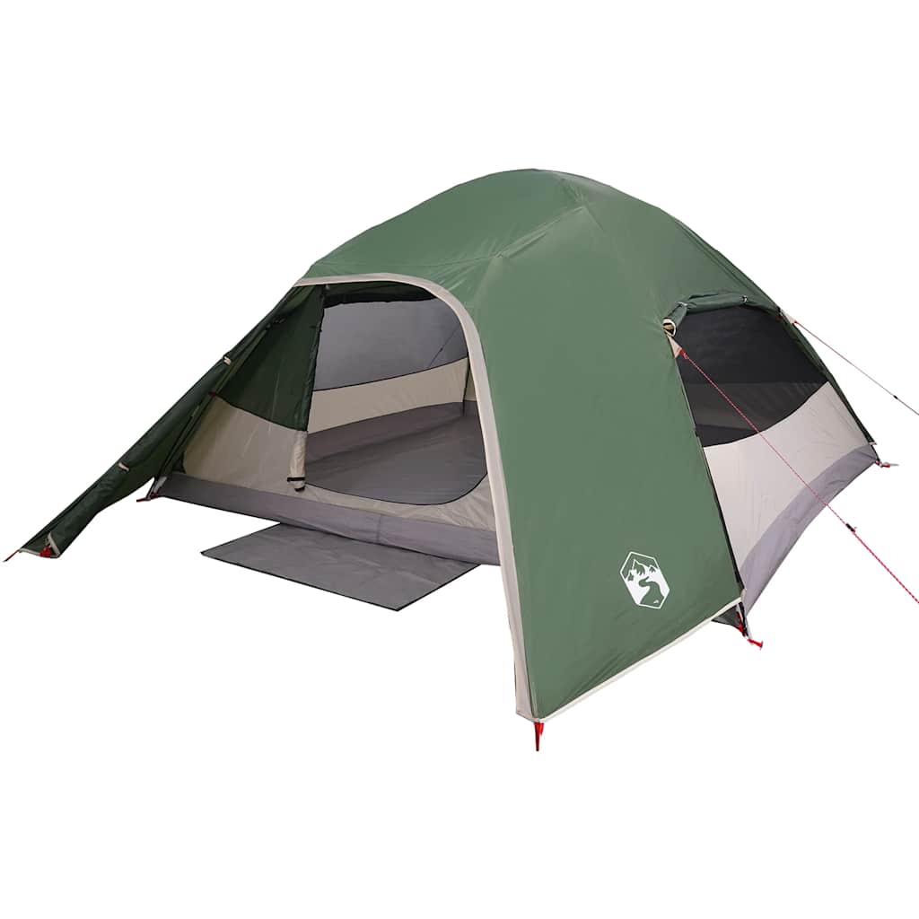 vidaXL Family Tent Dome 6-Person Green Waterproof - 43833