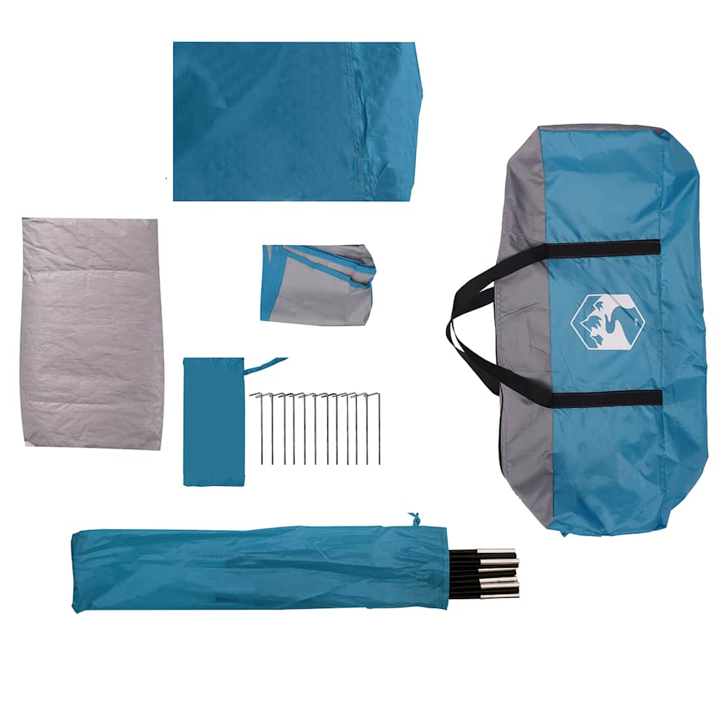 vidaXL Family Tent Dome 6-Person Blue Waterproof - 43840