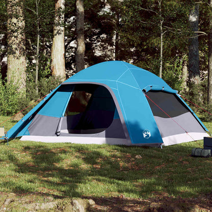 vidaXL Family Tent Dome 6-Person Blue Waterproof - 43840