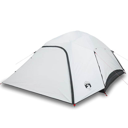 vidaXL Family Tent Dome 6-Person White Blackout Fabric Waterproof - 43843