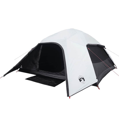vidaXL Family Tent Dome 6-Person White Blackout Fabric Waterproof - 43843