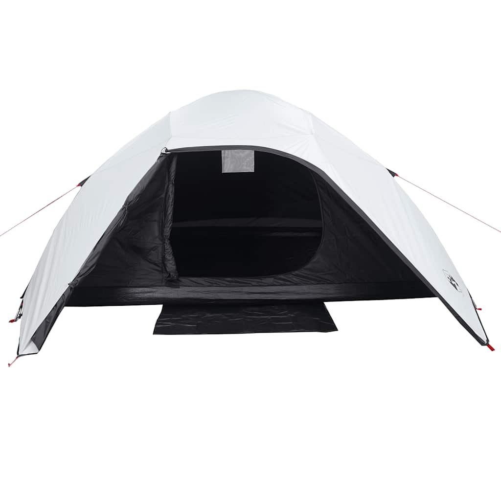 vidaXL Family Tent Dome 6-Person White Blackout Fabric Waterproof - 43843