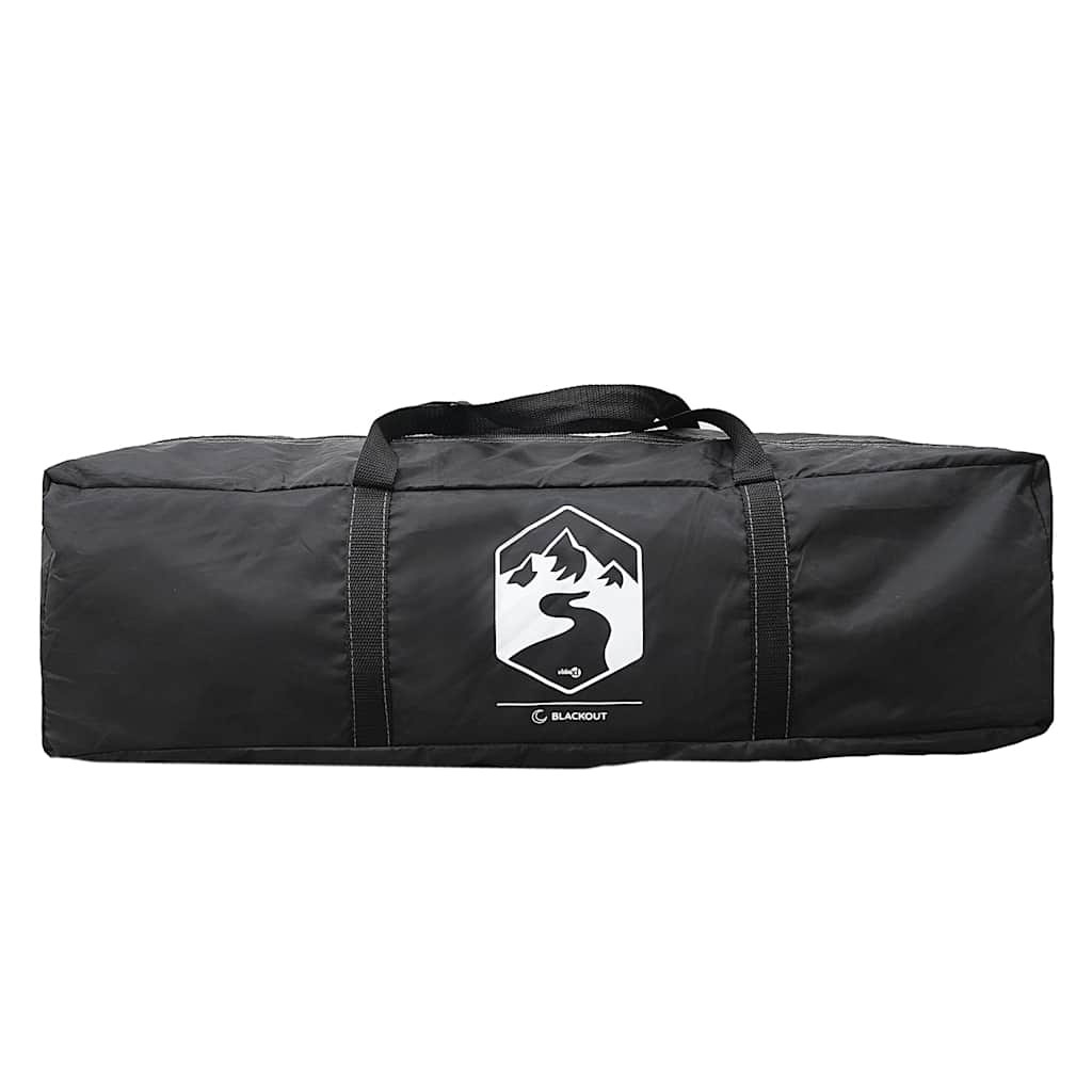vidaXL Family Tent Dome 6-Person White Blackout Fabric Waterproof - 43843