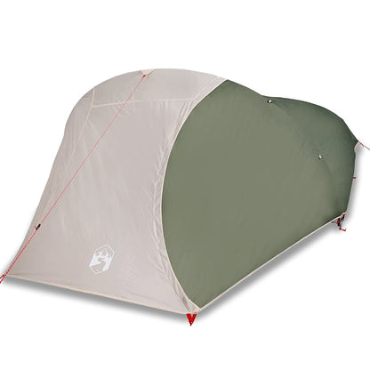 vidaXL Camping Tent Dome 4-Person Green Waterproof - 43854