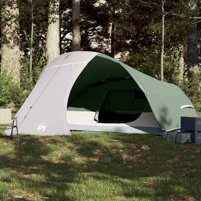 vidaXL Camping Tent Dome 4-Person Green Waterproof - 43854