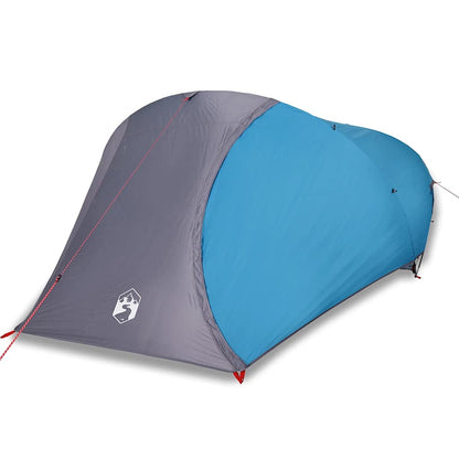 vidaXL Camping Tent Dome 4-Person Blue Waterproof - 43863